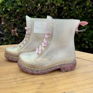 Western Chief Toddler Girl Stella Shimmer Glitter Rain Boots